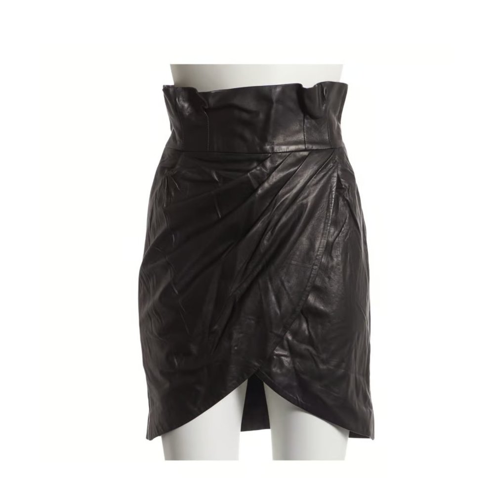 Versace Faux Leather Skirt